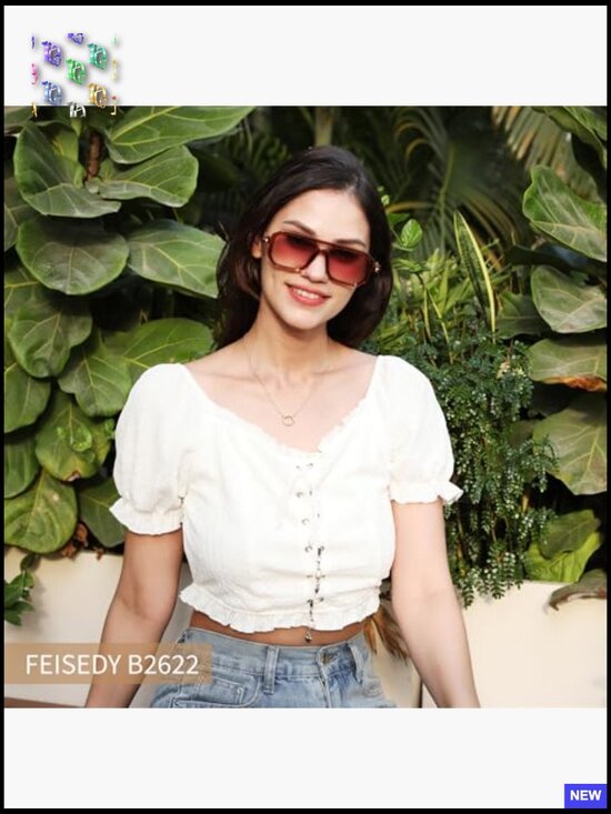 Square Retro Aviator Sunglasses Classic Stylish Frame UV400 Protection Unisex main image 6